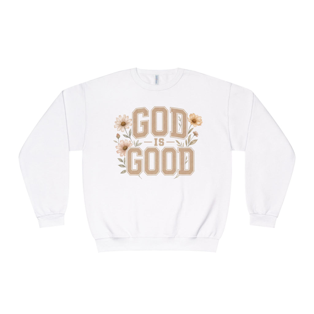 GOD Is Good Sweatshirt, Christian Crewneck, Faith-Based Pullover