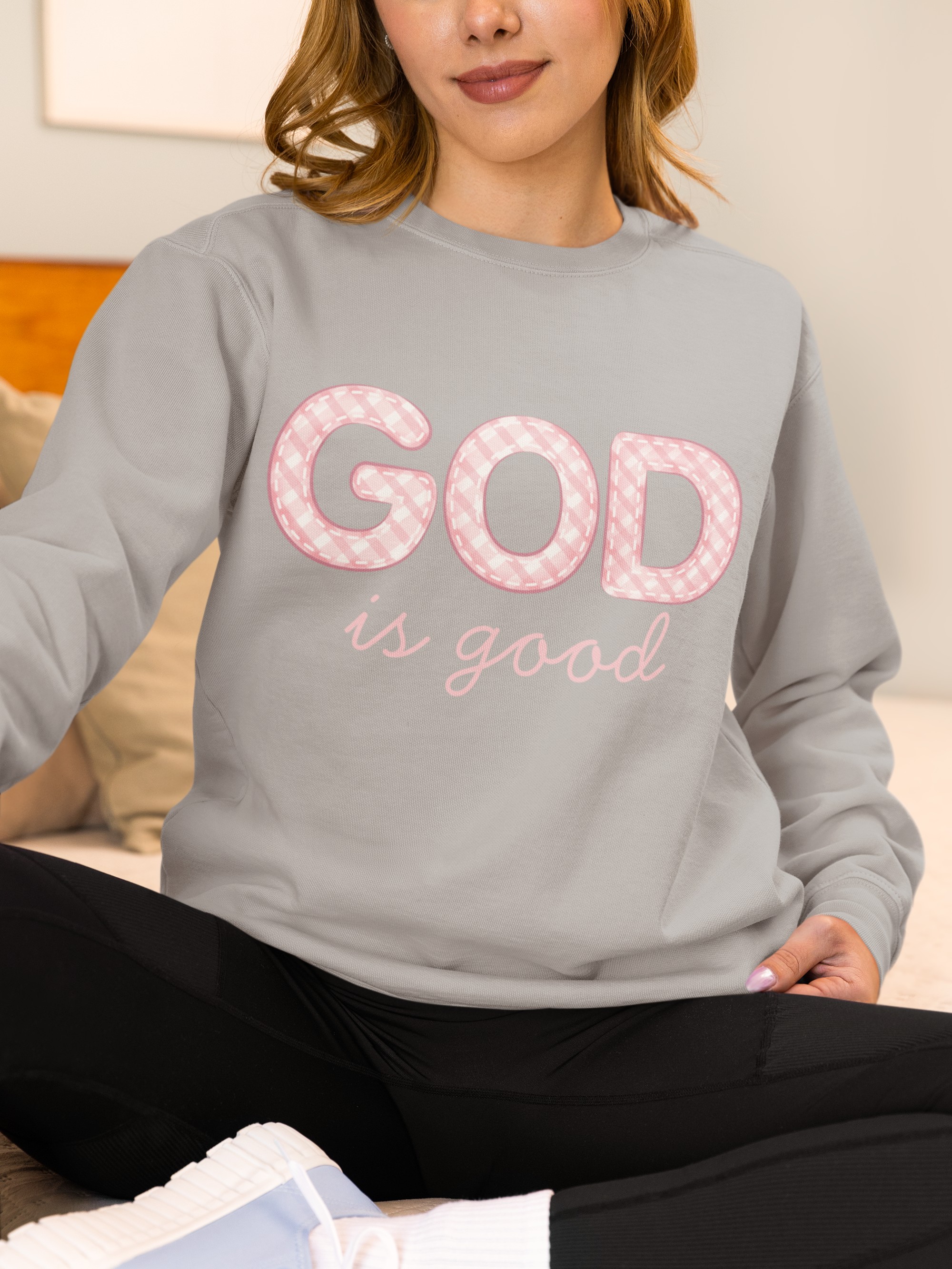 GOD Is Good Sweatshirt, Christian Crewneck, Faith-Based Pullover