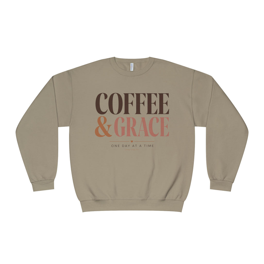 Coffee & Grace Shirt, Christian Coffee Sweatshirt, Faith Shirt for Women, Christian Graphic Tee