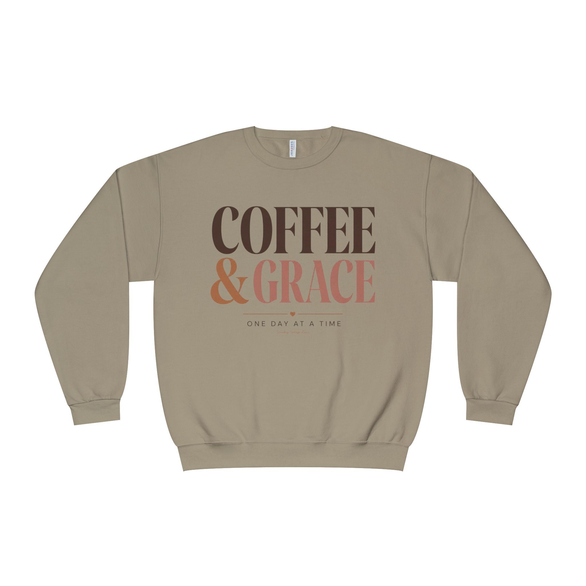 Coffee & Grace Shirt, Christian Coffee Sweatshirt, Faith Shirt for Women, Christian Graphic Tee
