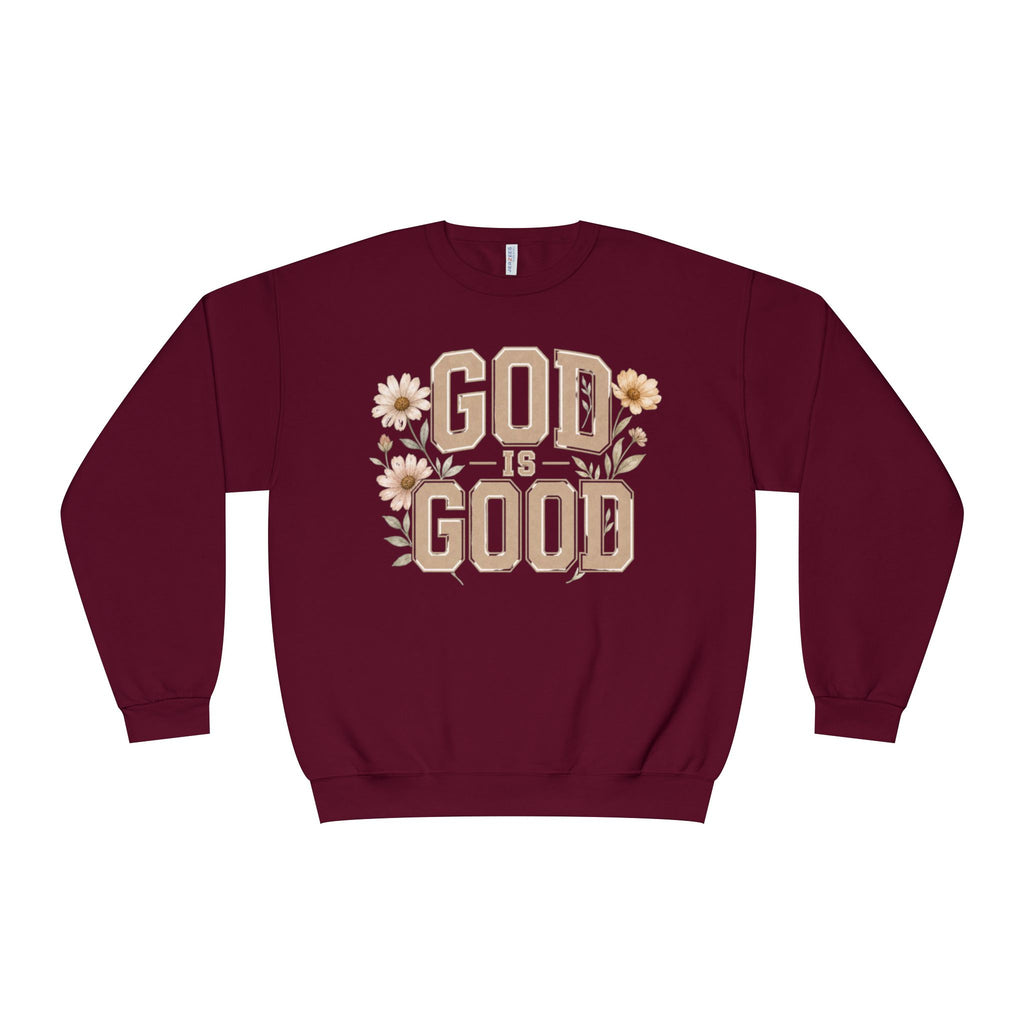 GOD Is Good Sweatshirt, Christian Crewneck, Faith-Based Pullover