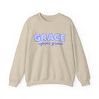 Christian Grace Sweatshirt, Grace Upon Grace Crewneck, Faith Based Sweatshirt, Christian Clothing, Religious Gift, Bible Inspired Pullover