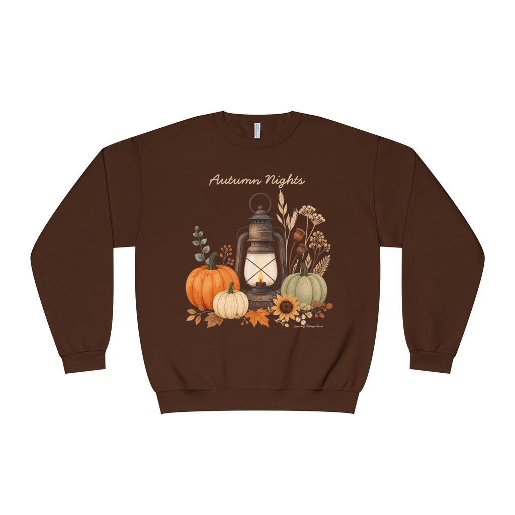 Autumn Nights Sweatshirt, Fall Sweatshirt, Cozy Fall Shirt, Pumpkin Sweatshirt, Autumn Graphic Sweatshirt, Fall Women’s Gift