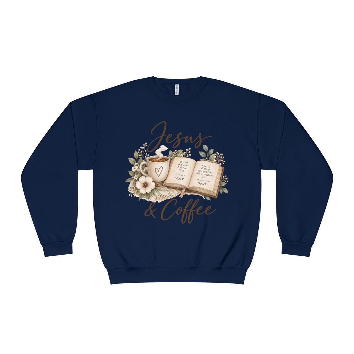 Jesus + Coffee Sweatshirt, Christian Crewneck, Faith Based Pullover
