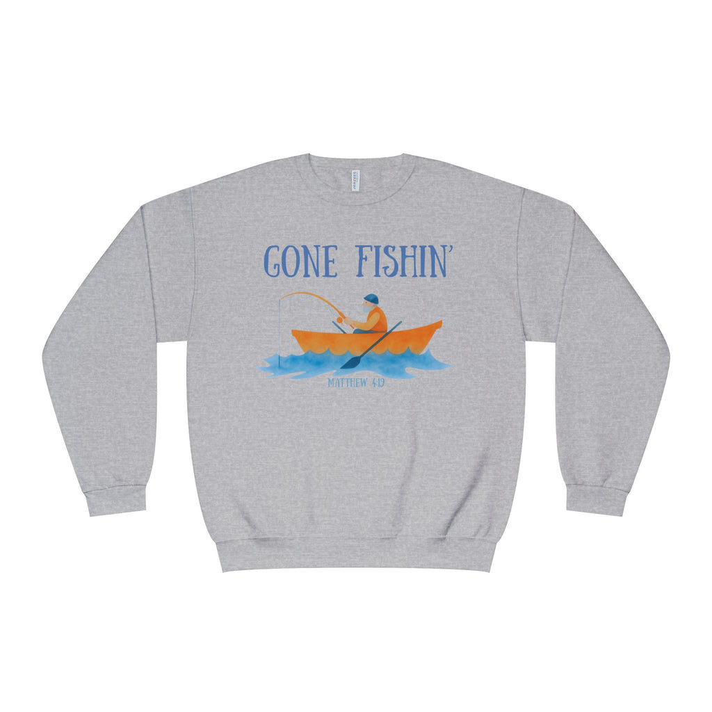Gone Fishin' Sweatshirt - Cozy Fishing Crewneck for Outdoor Anglers