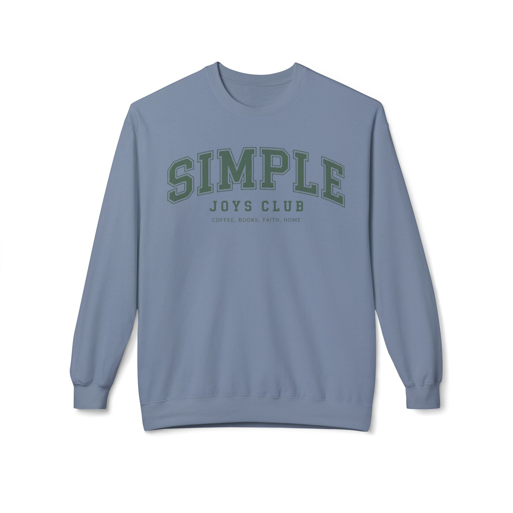 Simple Joys Club Sweatshirt, Coffee Books Faith Home Pullover, Cozy Cottagecore Crewneck, Minimalist Faith Sweatshirt, Everyday Comfort Shirt