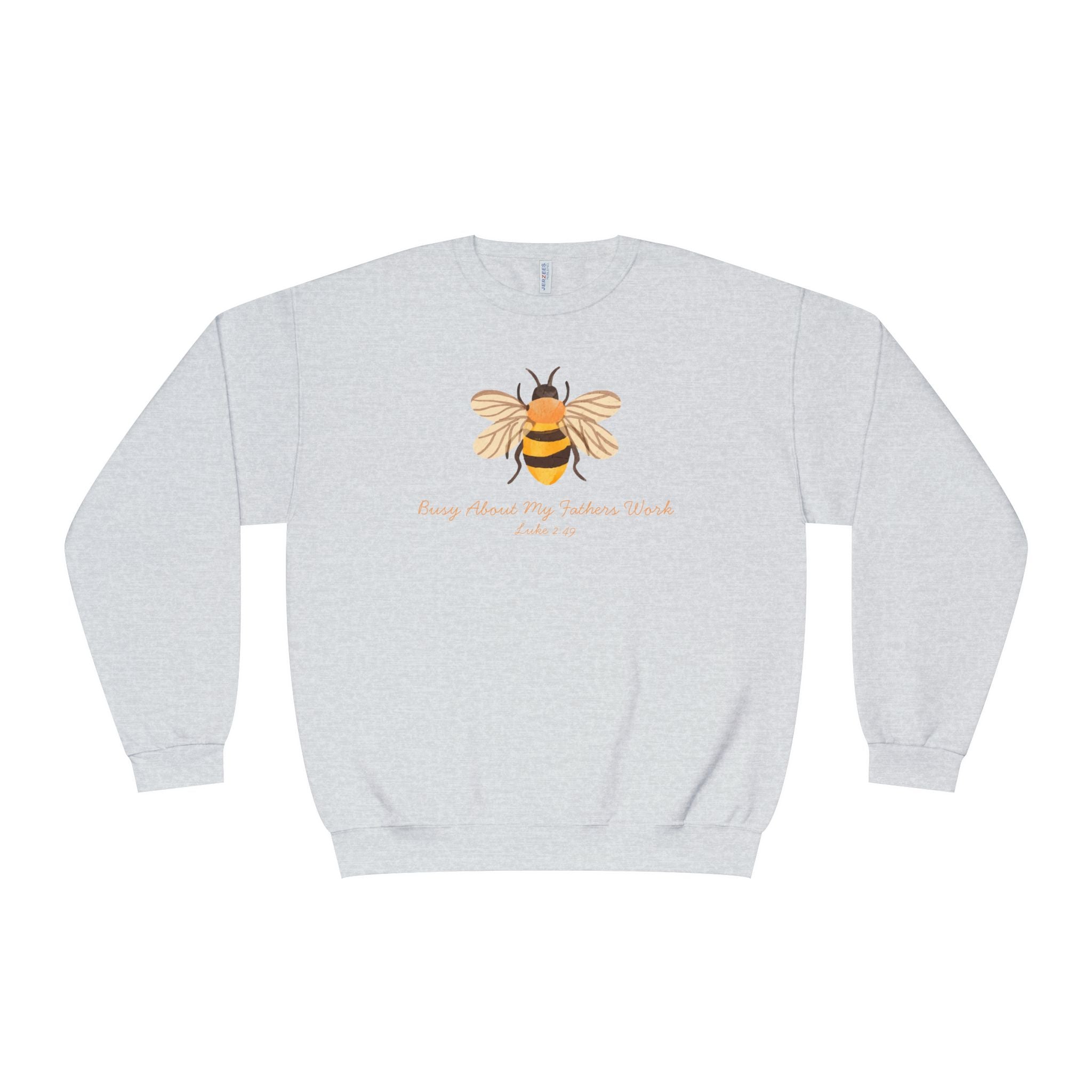 Busy About My Father’s Work Shirt, Christian Bee Sweatshirt, Luke 2:49 Faith Shirt, Christian Women’s Sweatshirt