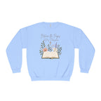 Between the Pages & His Presence Shirt, Christian Book Lover Sweatshirt, Bible Study Shirt, Faith Shirt for Women