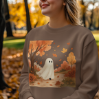 Little Ghost Fall Shirt, Cute Ghost Sweatshirt, Autumn Ghost Shirt, Cozy Halloween Shirt, Spooky Season Shirt, Fall Women’s Gift