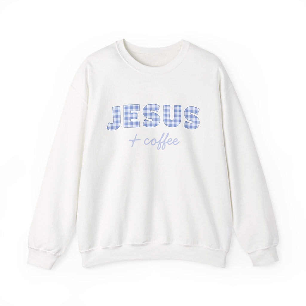Jesus + Coffee Sweatshirt, Christian Crewneck, Faith Based Pullover