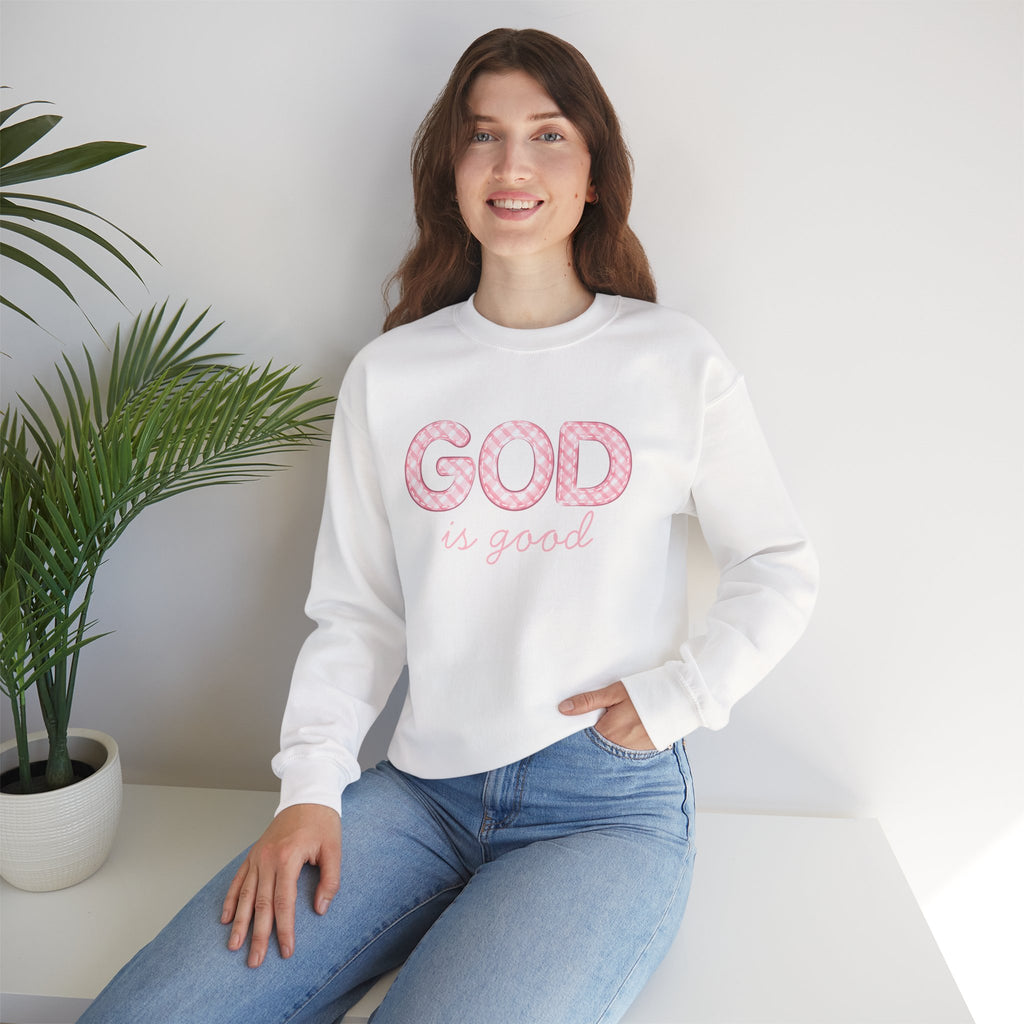 GOD Is Good Sweatshirt, Christian Crewneck, Faith-Based Pullover