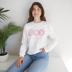 GOD Is Good Sweatshirt, Christian Crewneck, Faith-Based Pullover