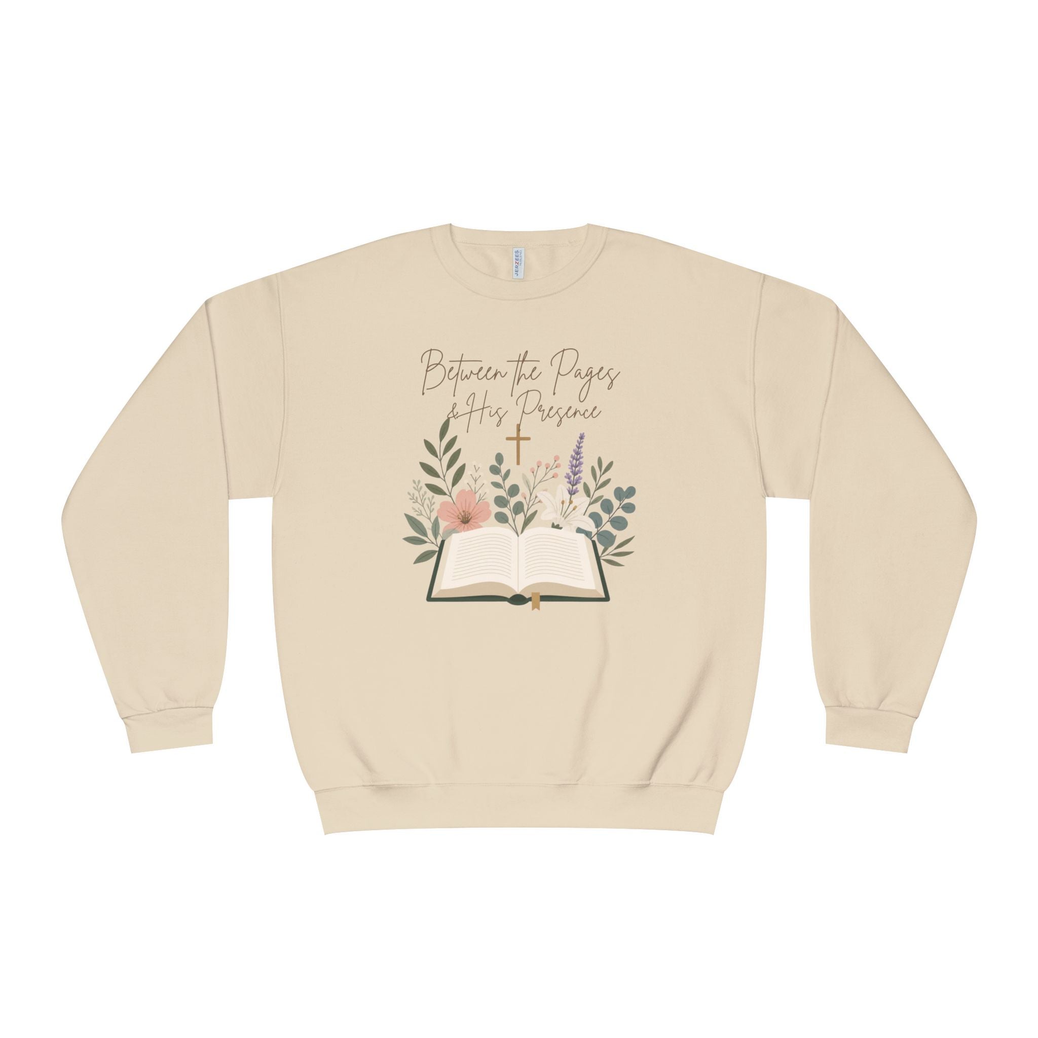 Between the Pages & His Presence Shirt, Christian Book Lover Sweatshirt, Bible Study Shirt, Faith Shirt for Women