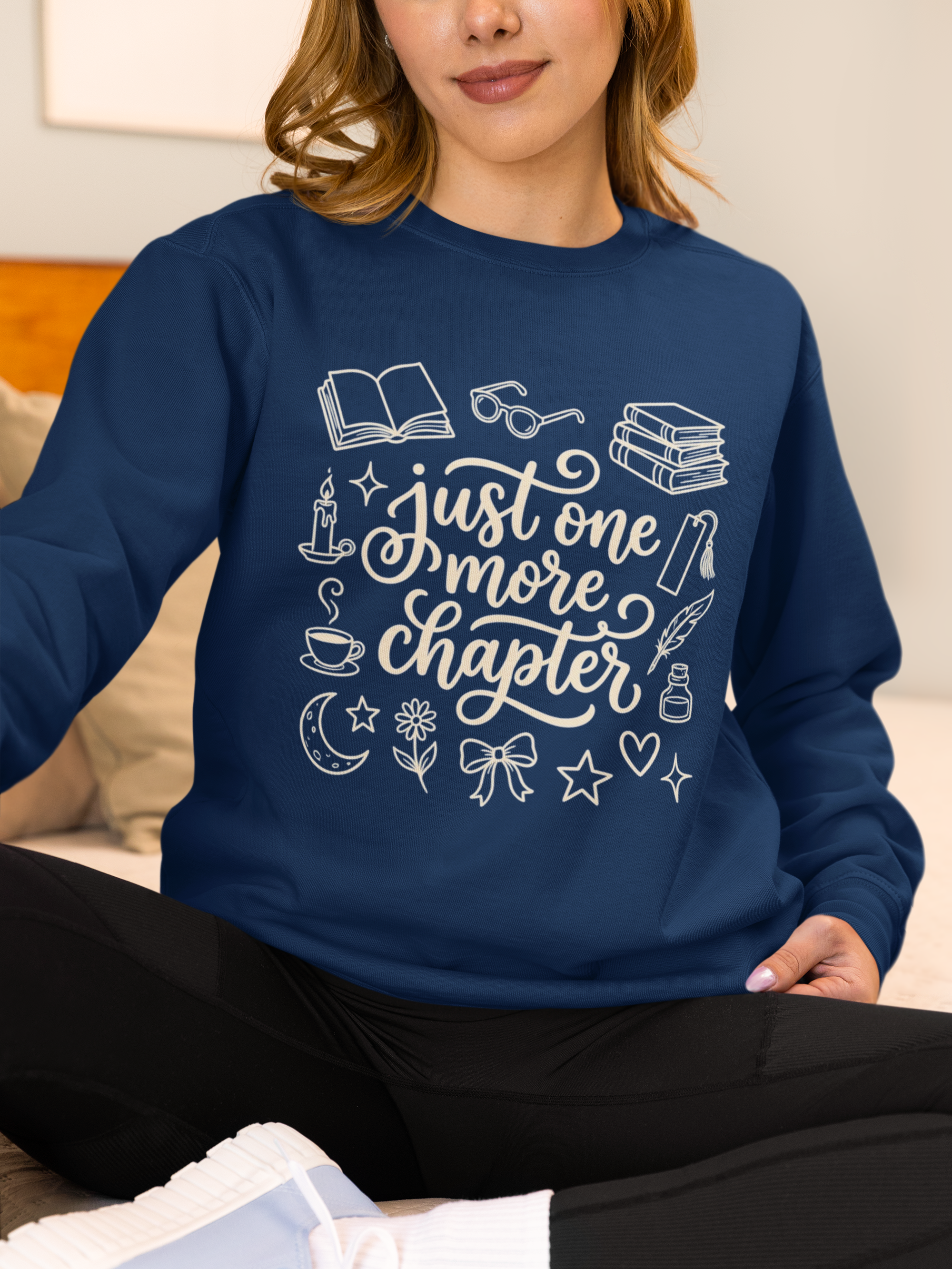 One More Chapter Sweatshirt | Cozy Book Lover Crewneck | Reading Sweatshirt