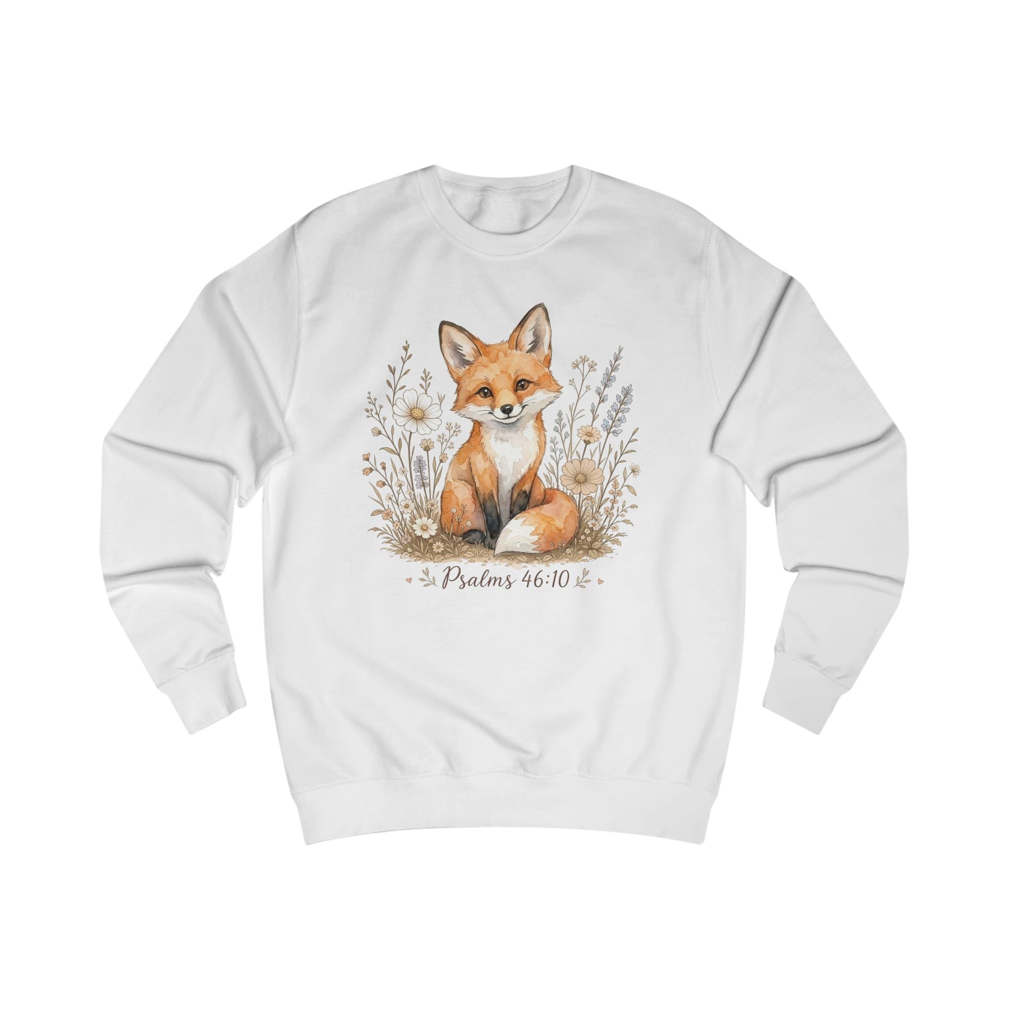 Psalm 46:10 Fox Shirt, Be Still and Know Sweatshirt, Christian Animal Shirt, Bible Verse Crewneck, Faith Sweatshirt, Christian Gift