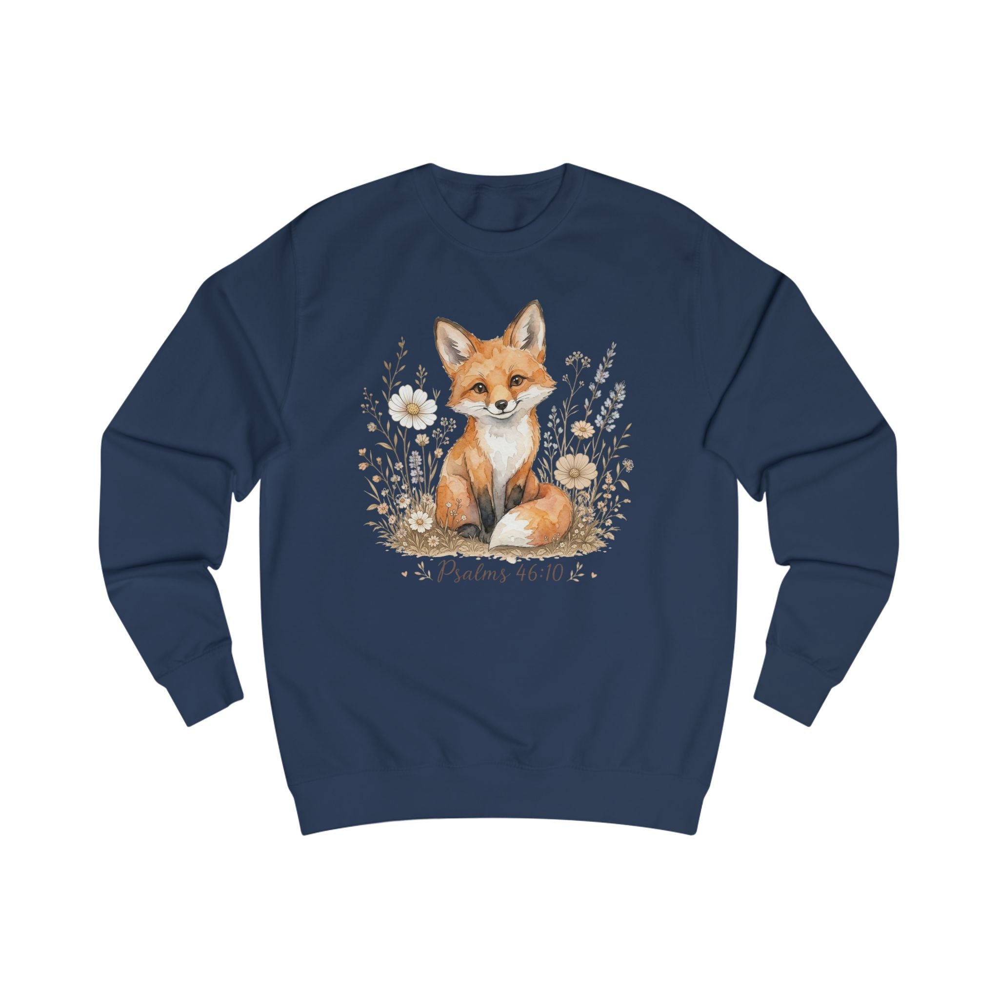 Psalm 46:10 Fox Shirt, Be Still and Know Sweatshirt, Christian Animal Shirt, Bible Verse Crewneck, Faith Sweatshirt, Christian Gift