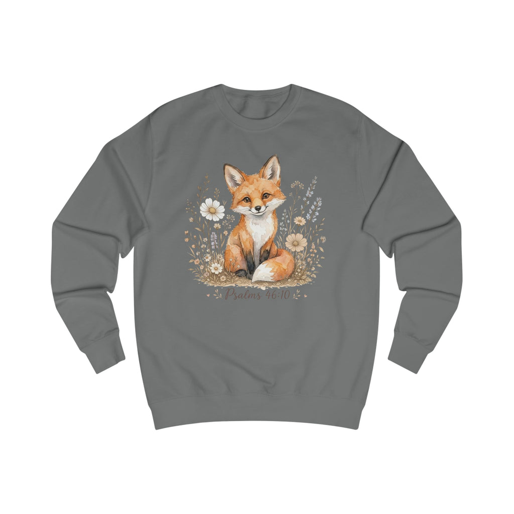 Psalm 46:10 Fox Shirt, Be Still and Know Sweatshirt, Christian Animal Shirt, Bible Verse Crewneck, Faith Sweatshirt, Christian Gift