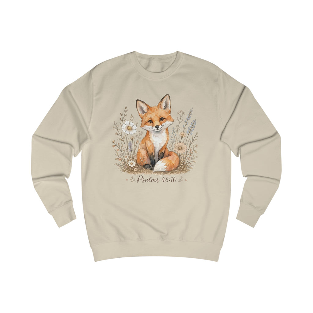 Psalm 46:10 Fox Shirt, Be Still and Know Sweatshirt, Christian Animal Shirt, Bible Verse Crewneck, Faith Sweatshirt, Christian Gift