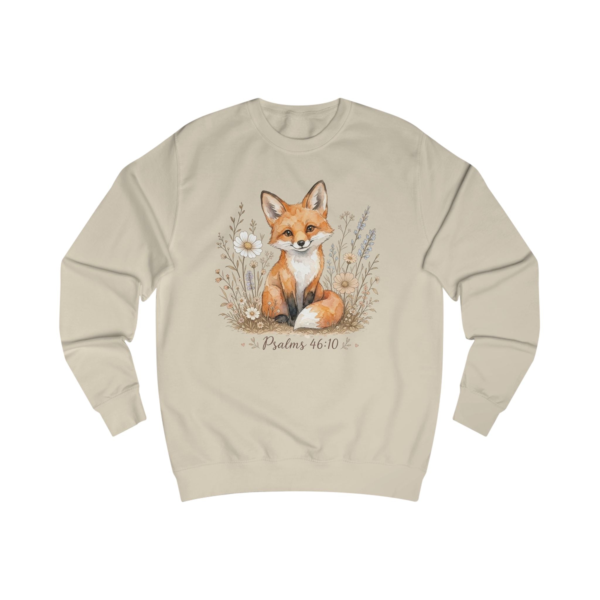Psalm 46:10 Fox Shirt, Be Still and Know Sweatshirt, Christian Animal Shirt, Bible Verse Crewneck, Faith Sweatshirt, Christian Gift