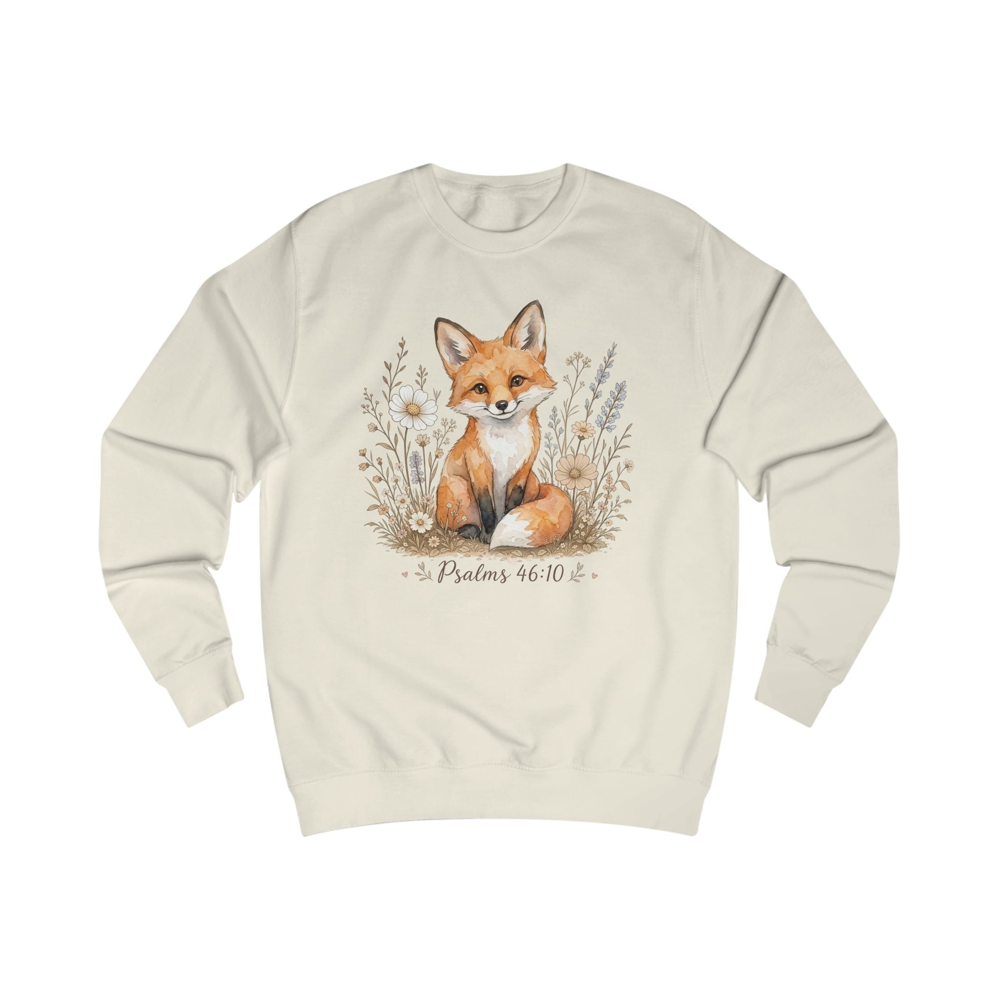 Psalm 46:10 Fox Shirt, Be Still and Know Sweatshirt, Christian Animal Shirt, Bible Verse Crewneck, Faith Sweatshirt, Christian Gift