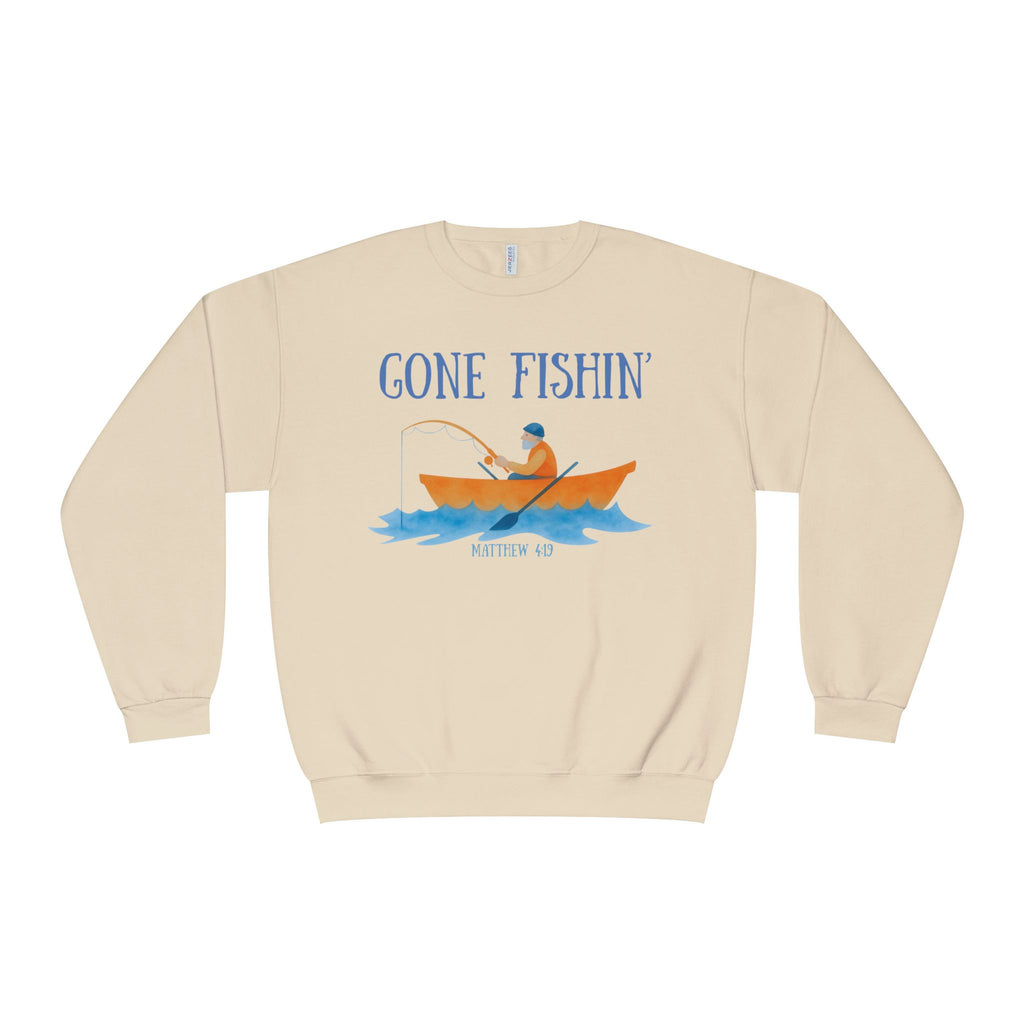 Gone Fishin' Sweatshirt - Cozy Fishing Crewneck for Outdoor Anglers