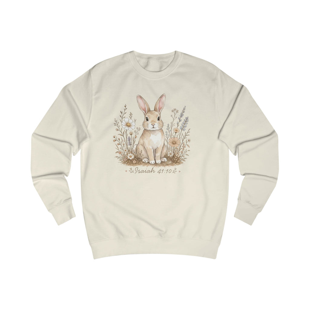 Isaiah 41:10 Bunny Shirt, Christian Sweatshirt, Faith Shirt, Bible Verse Crewneck, Christian Animal Shirt, Fall Floral Gift