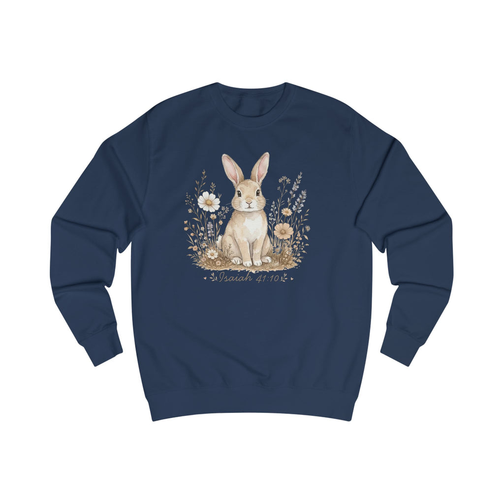 Isaiah 41:10 Bunny Shirt, Christian Sweatshirt, Faith Shirt, Bible Verse Crewneck, Christian Animal Shirt, Fall Floral Gift