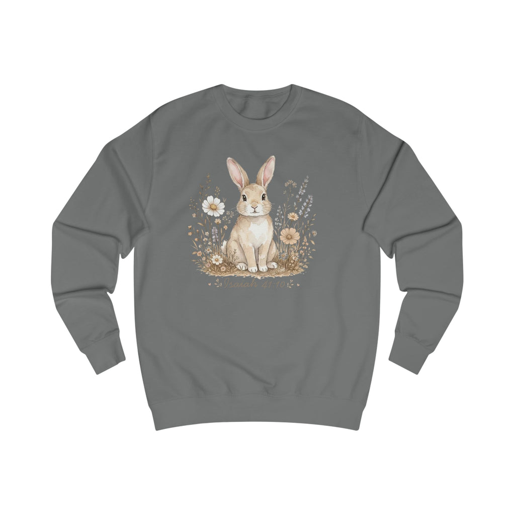 Isaiah 41:10 Bunny Shirt, Christian Sweatshirt, Faith Shirt, Bible Verse Crewneck, Christian Animal Shirt, Fall Floral Gift