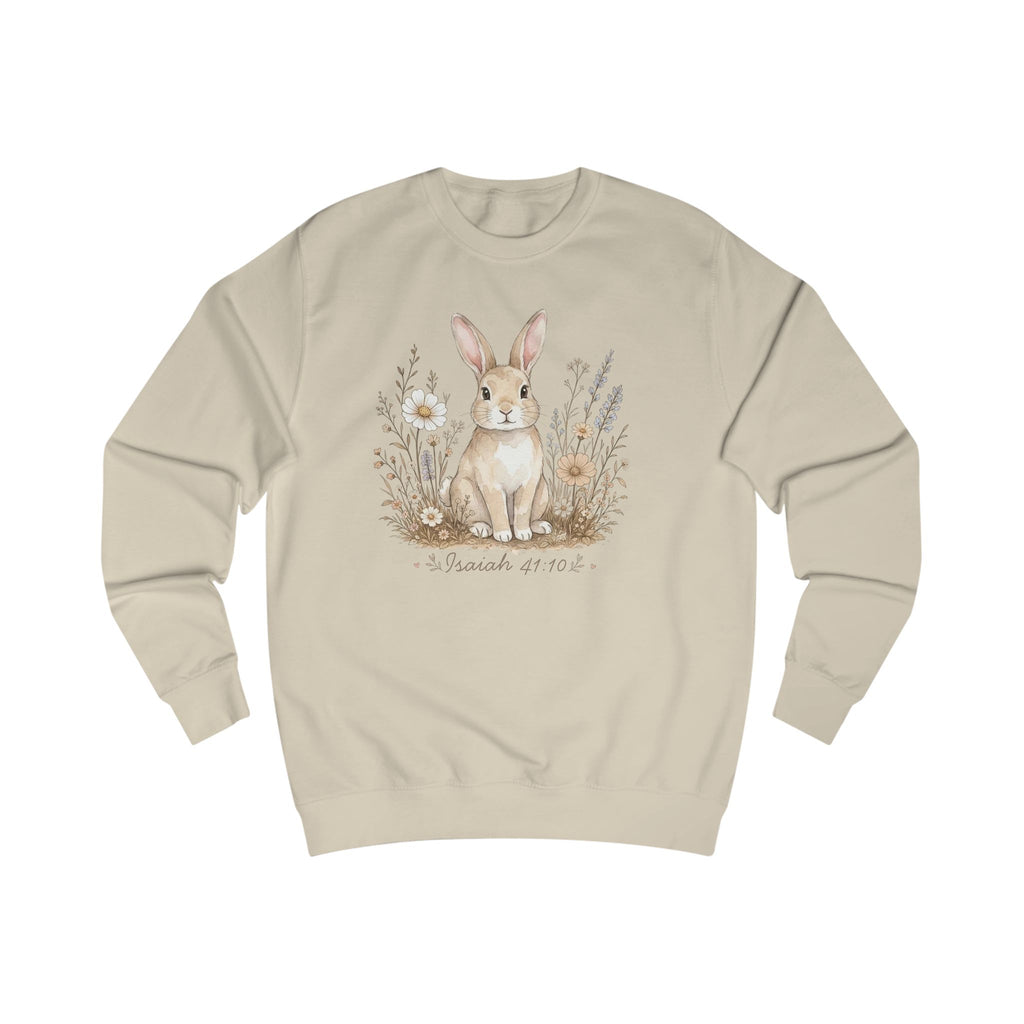 Isaiah 41:10 Bunny Shirt, Christian Sweatshirt, Faith Shirt, Bible Verse Crewneck, Christian Animal Shirt, Fall Floral Gift