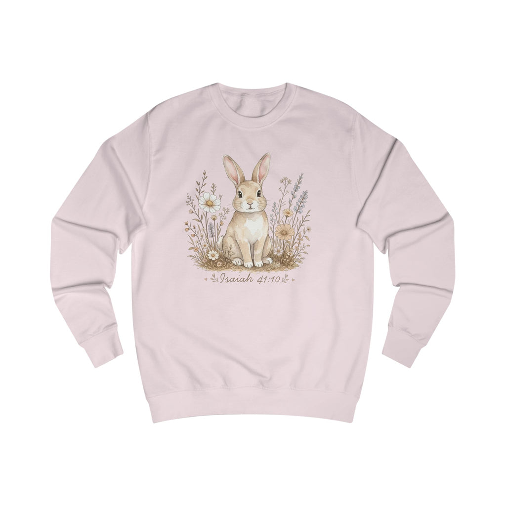 Isaiah 41:10 Bunny Shirt, Christian Sweatshirt, Faith Shirt, Bible Verse Crewneck, Christian Animal Shirt, Fall Floral Gift