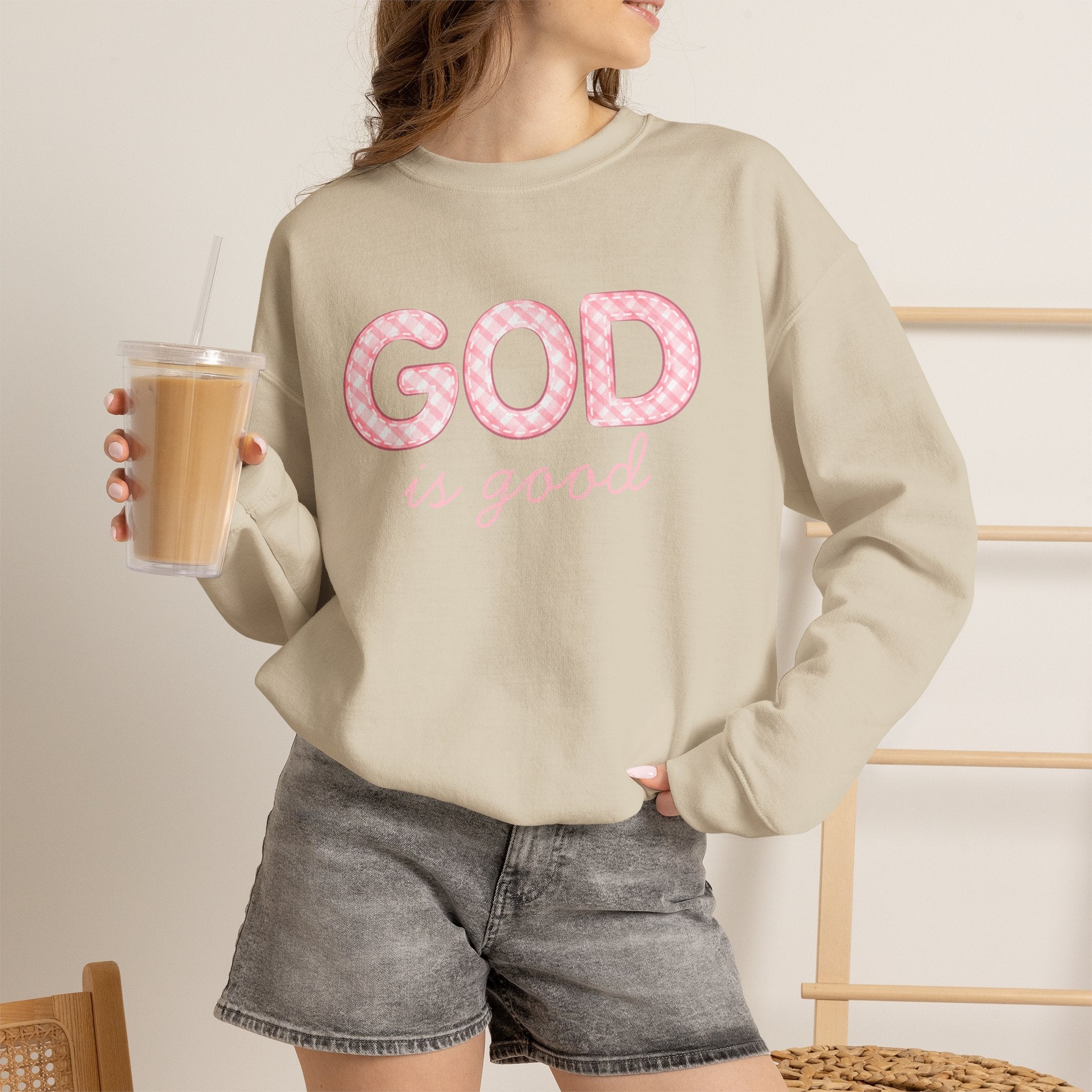 GOD Is Good Sweatshirt, Christian Crewneck, Faith-Based Pullover