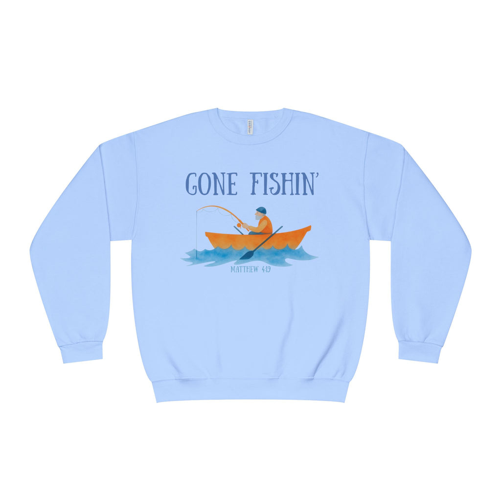 Gone Fishin' Sweatshirt - Cozy Fishing Crewneck for Outdoor Anglers