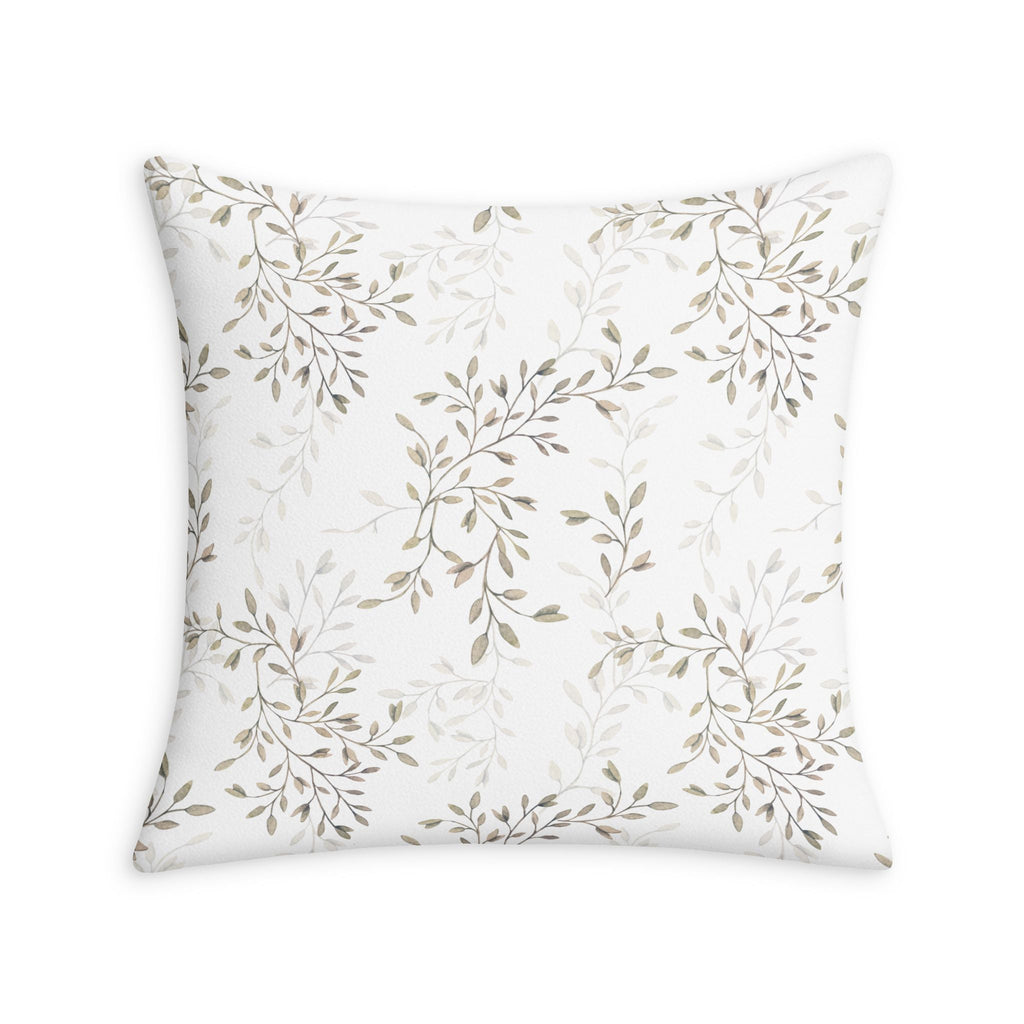 Neutral Botanical Throw Pillow Case
