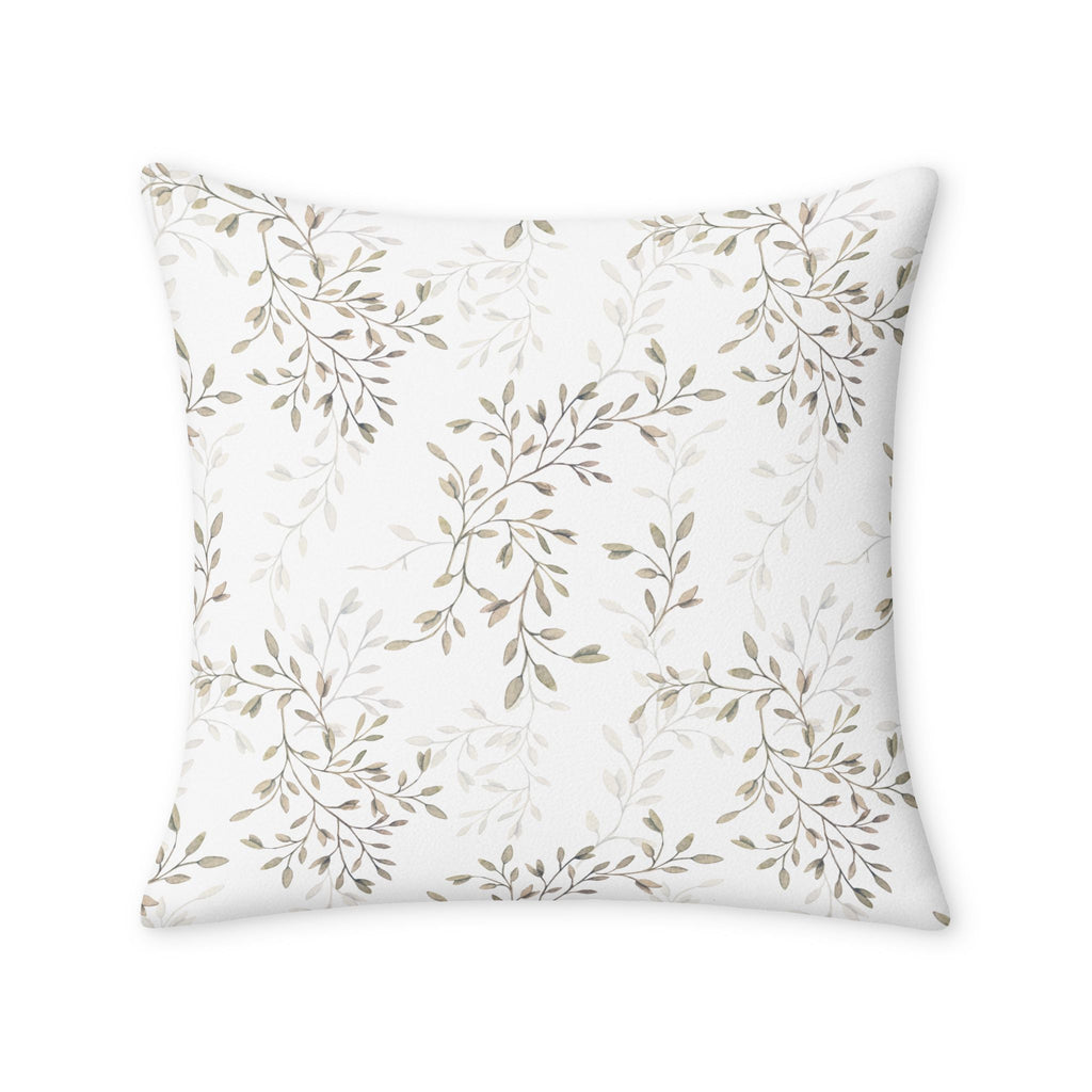 Neutral Botanical Throw Pillow Case