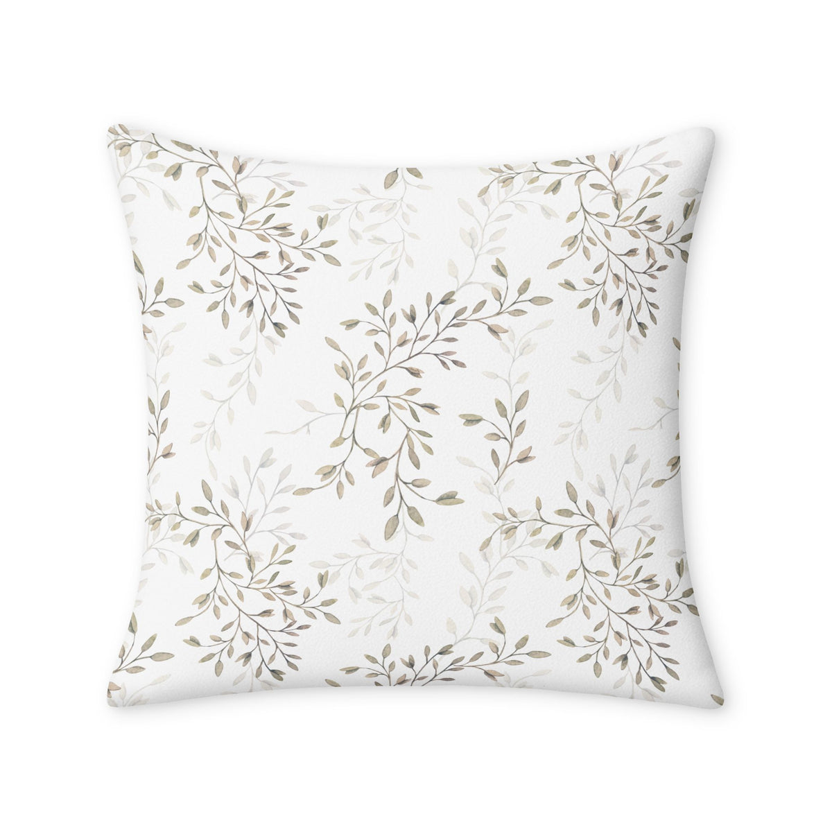 Neutral Botanical Throw Pillow Case