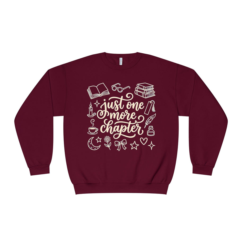 One More Chapter Sweatshirt | Cozy Book Lover Crewneck | Reading Sweatshirt