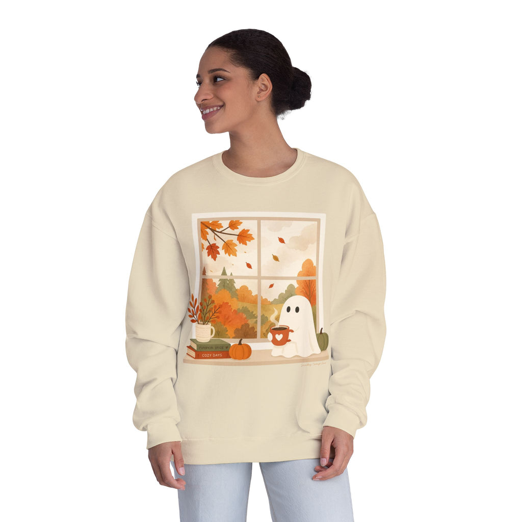 Cozy Little Ghost Shirt, Cute Ghost Sweatshirt, Fall Halloween Shirt, Cozy Halloween Shirt, Autumn Ghost Shirt, Spooky Season Gift