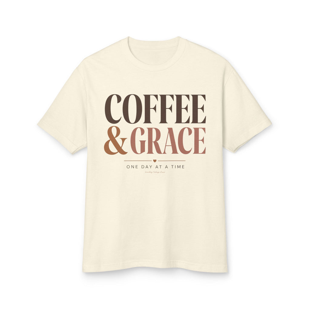 Coffee & Grace Shirt, Christian Coffee T-Shirt, Faith Shirt for Women, Christian Graphic Tee