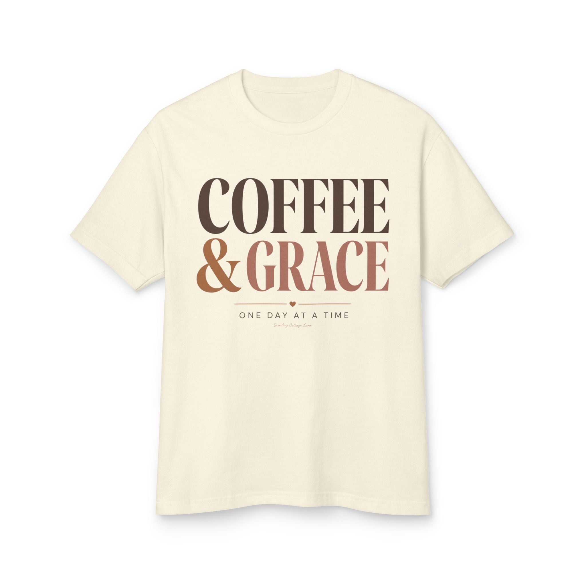 Coffee & Grace Shirt, Christian Coffee T-Shirt, Faith Shirt for Women, Christian Graphic Tee