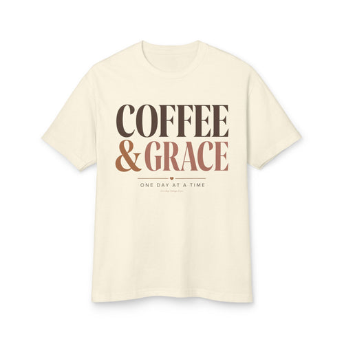 Coffee & Grace Shirt, Christian Coffee T-Shirt, Faith Shirt for Women, Christian Graphic Tee