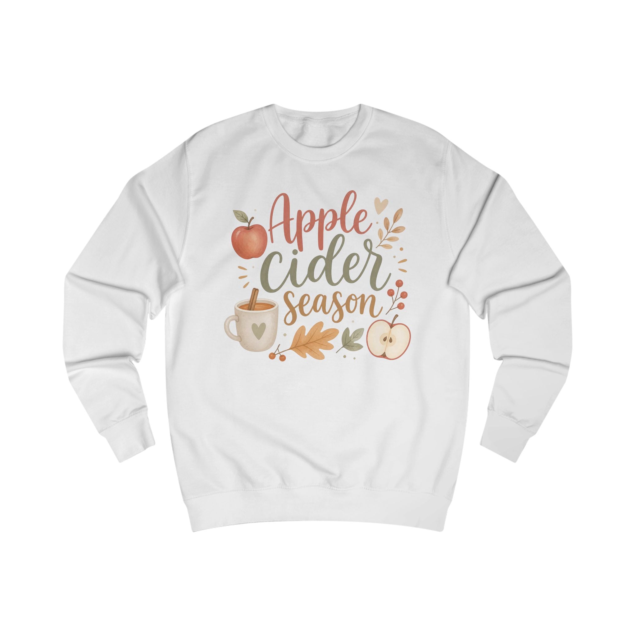 Apple Cider Season Sweatshirt, Fall Crewneck, Autumn Shirt, Cozy Apple Cider Pullover, Fall Coffee Sweatshirt