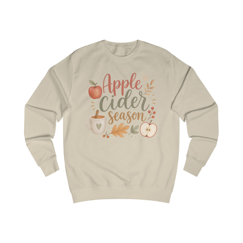 Apple Cider Season Sweatshirt, Fall Crewneck, Autumn Shirt, Cozy Apple Cider Pullover, Fall Coffee Sweatshirt