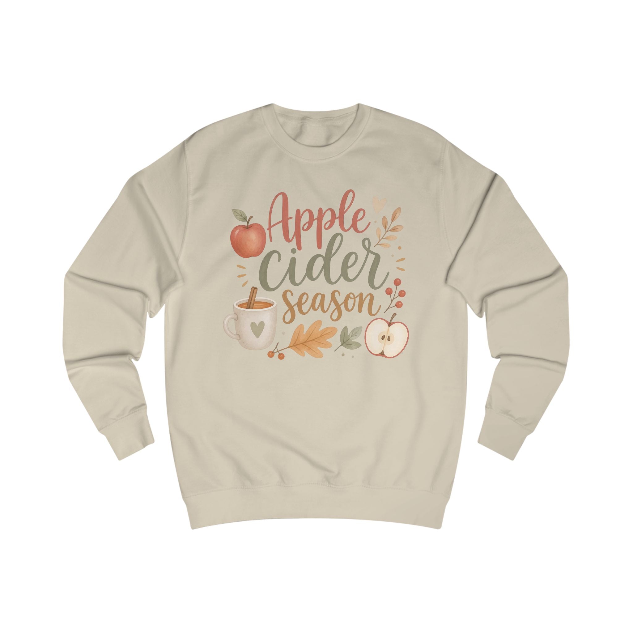 Apple Cider Season Sweatshirt, Fall Crewneck, Autumn Shirt, Cozy Apple Cider Pullover, Fall Coffee Sweatshirt