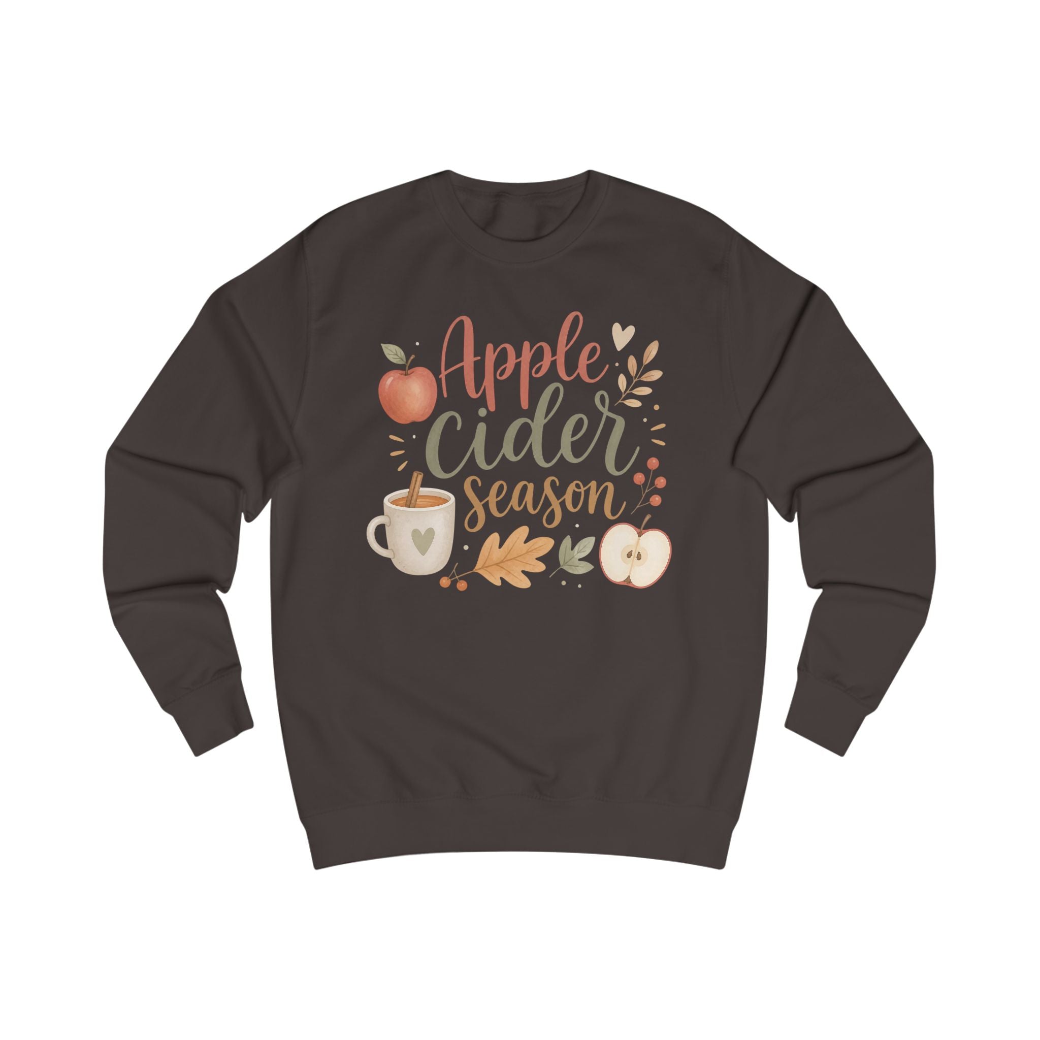 Apple Cider Season Sweatshirt, Fall Crewneck, Autumn Shirt, Cozy Apple Cider Pullover, Fall Coffee Sweatshirt