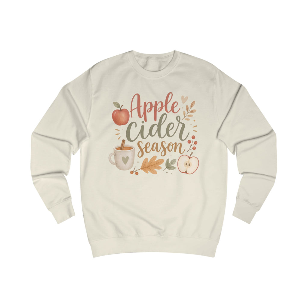 Apple Cider Season Sweatshirt, Fall Crewneck, Autumn Shirt, Cozy Apple Cider Pullover, Fall Coffee Sweatshirt