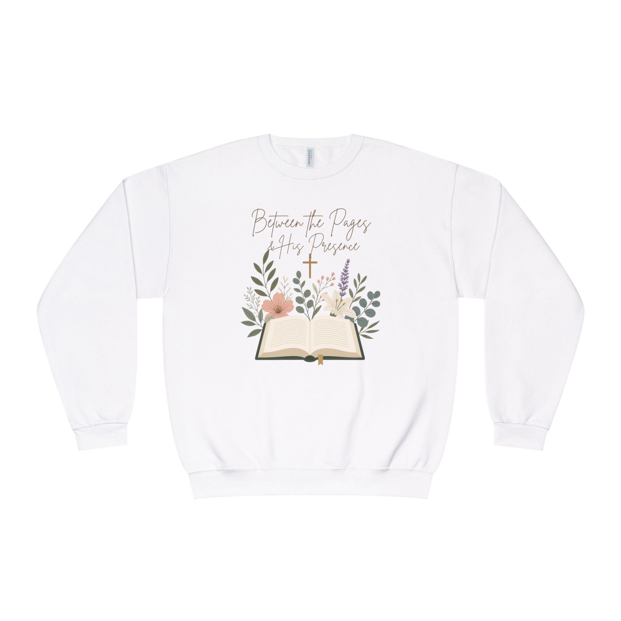 Between the Pages & His Presence Shirt, Christian Book Lover Sweatshirt, Bible Study Shirt, Faith Shirt for Women