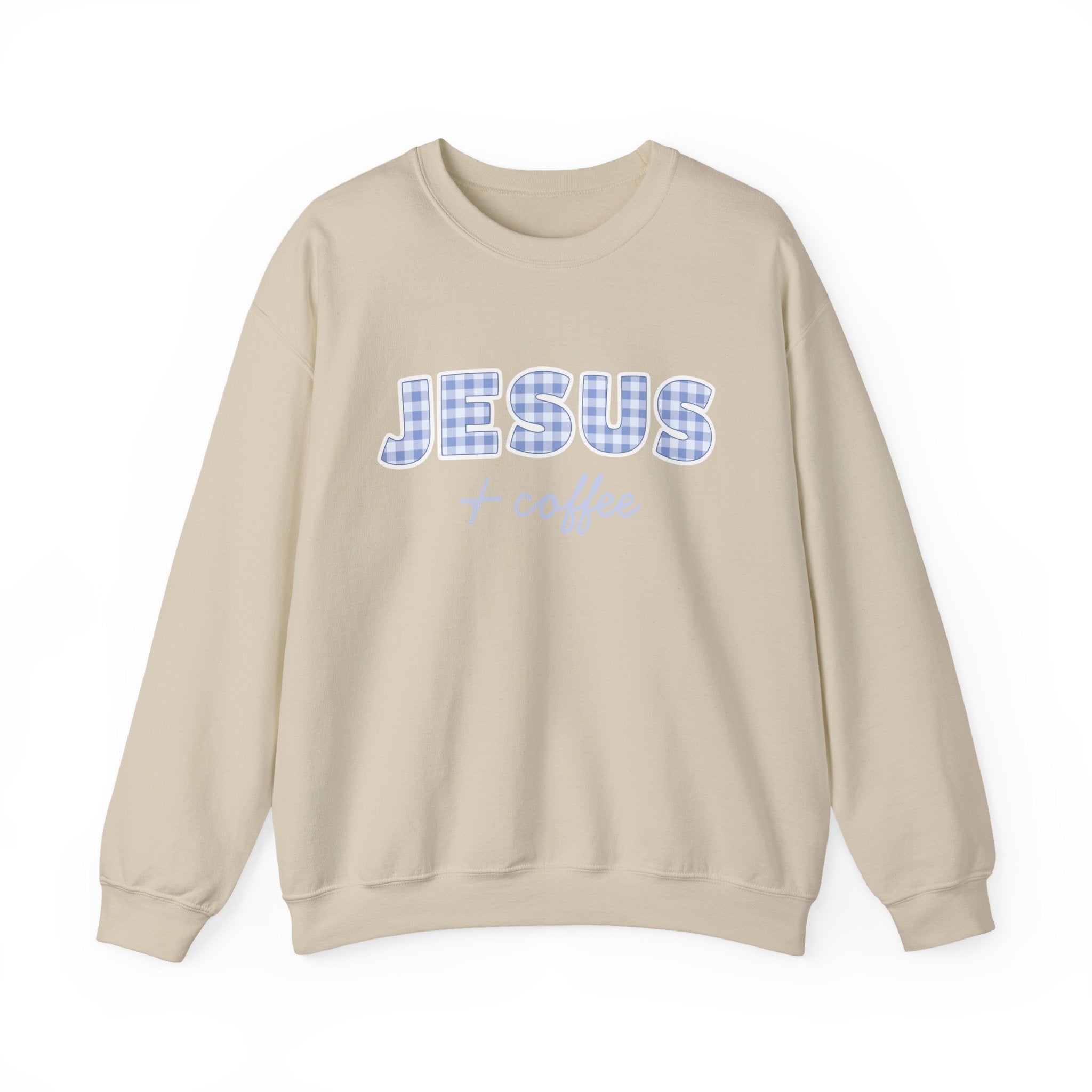 Jesus + Coffee Sweatshirt, Christian Crewneck, Faith Based Pullover