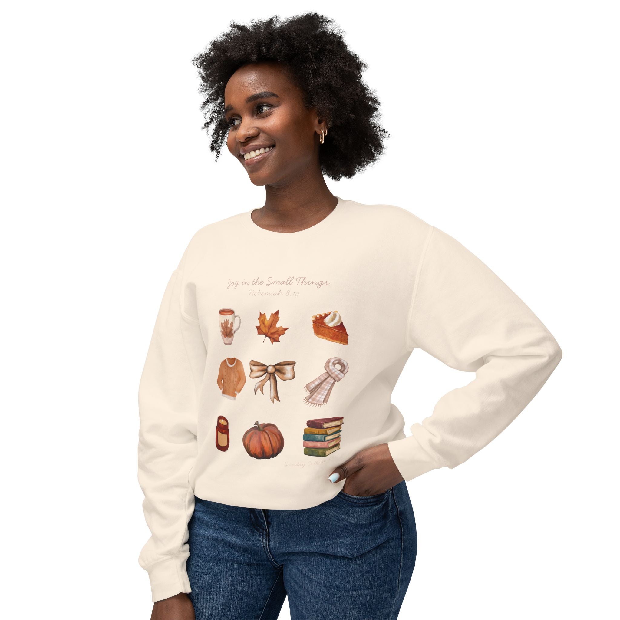 Cozy Fall Sweatshirt, Autumn Icons Crewneck, Pumpkin Coffee Books Sweatshirt, Cottagecore Fall Shirt, Cozy Season Pullover