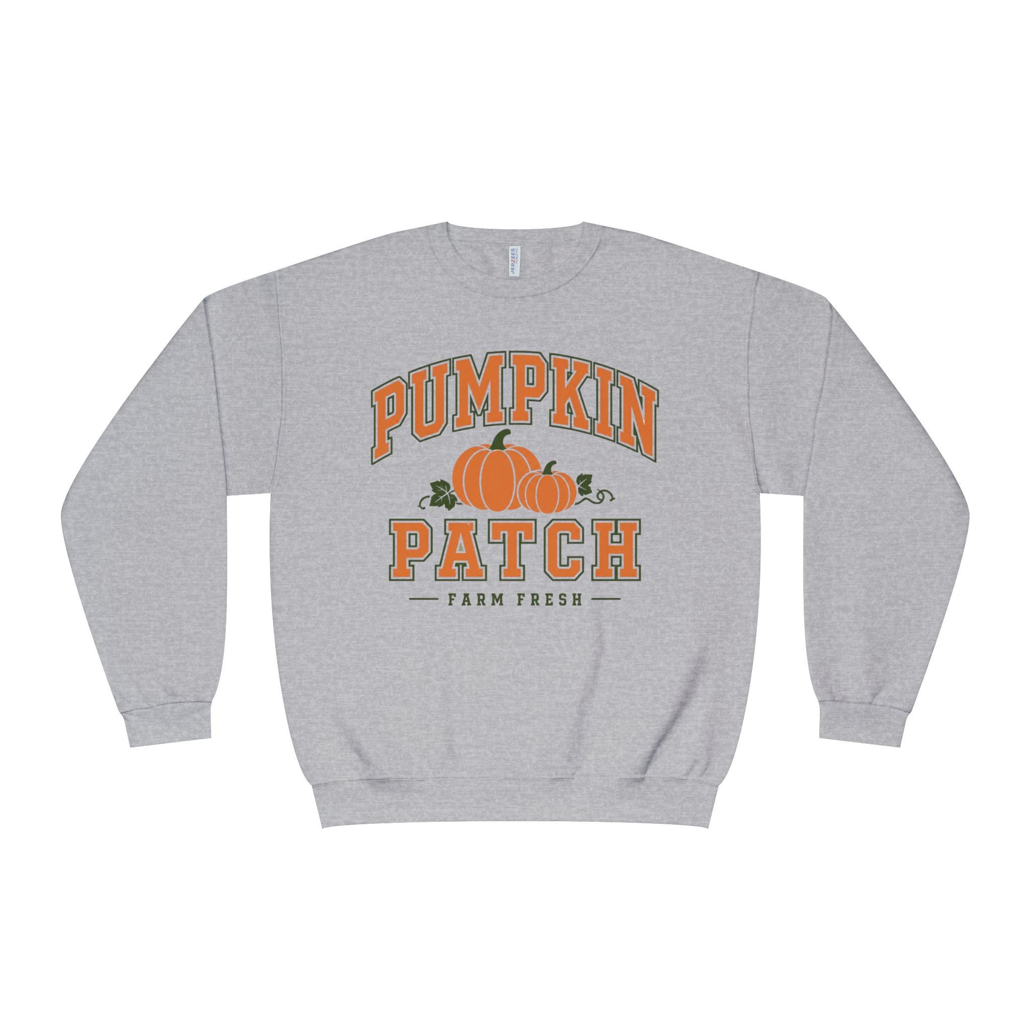 Pumpkin Patch Sweatshirt, Fall Crewneck, Farm Fresh Pumpkin Sweatshirt, Varsity Style Fall Shirt, Cozy Autumn Pullover