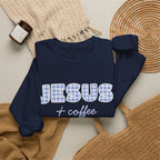 Jesus + Coffee Sweatshirt, Christian Crewneck, Faith Based Pullover